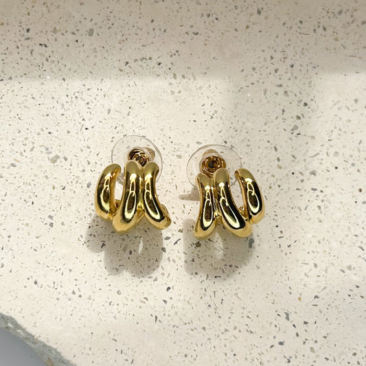 Giada Gold Stud Earrings