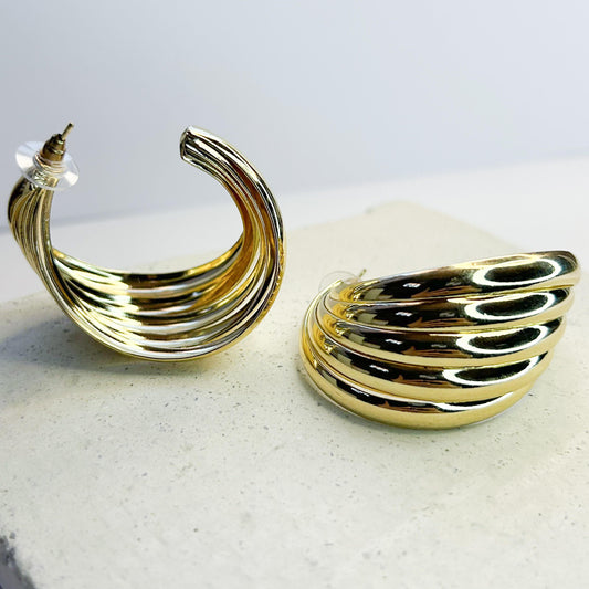Rosie Gold Stud Earrings