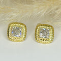 Peony Shiny Stud Earrings