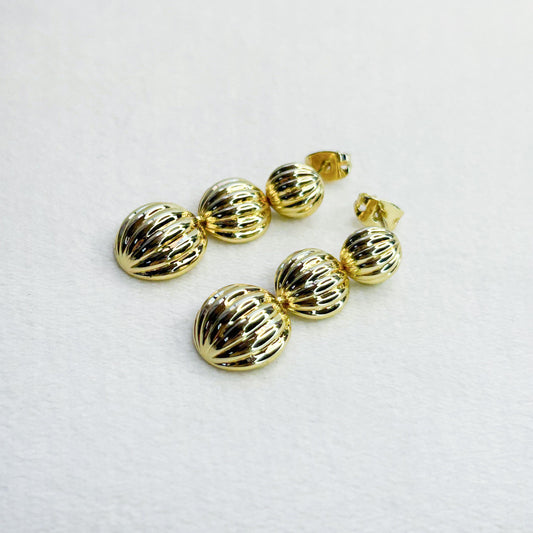 Isabella Gold Stud Earrings