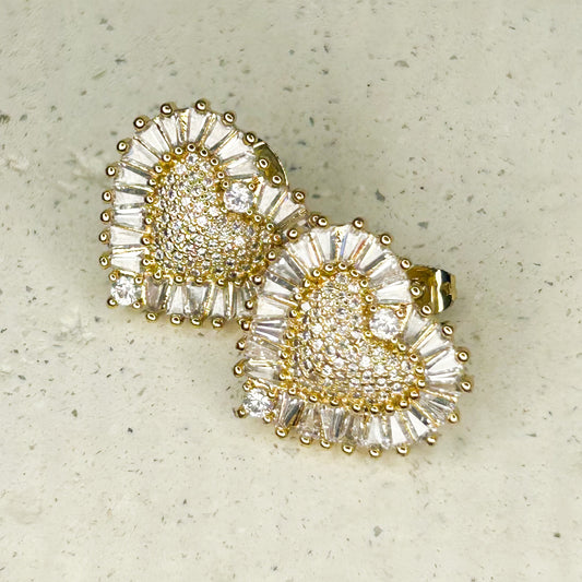 Aura Shiny Stud Earrings