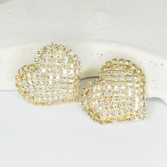 Adele Shiny Stud Earrings
