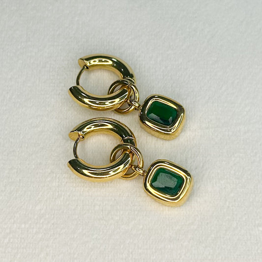 Belle Shiny Hoop Earrings