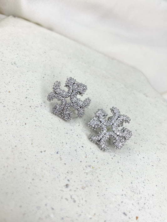 Silvie Silver Stud Earrings