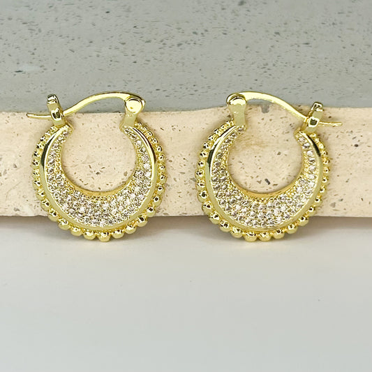 Liesel Shiny Huggie Earrings