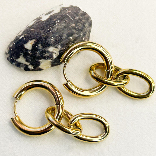 Reese Gold Hoop Earrings