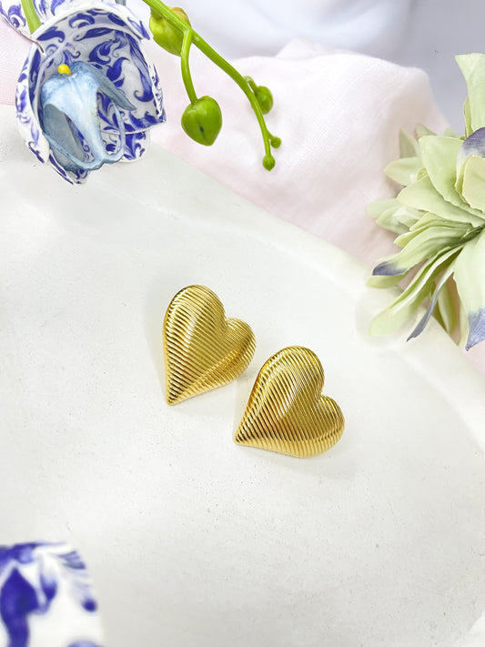 Lucy Gold Stud Earrings