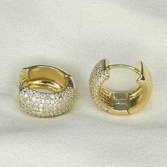 Cora Shiny Hoop Earrings