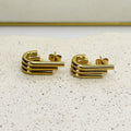 Wendy Gold Stud Earrings
