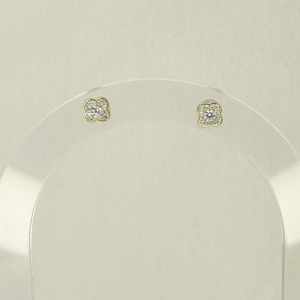 Bleu Shiny Stud Earrings