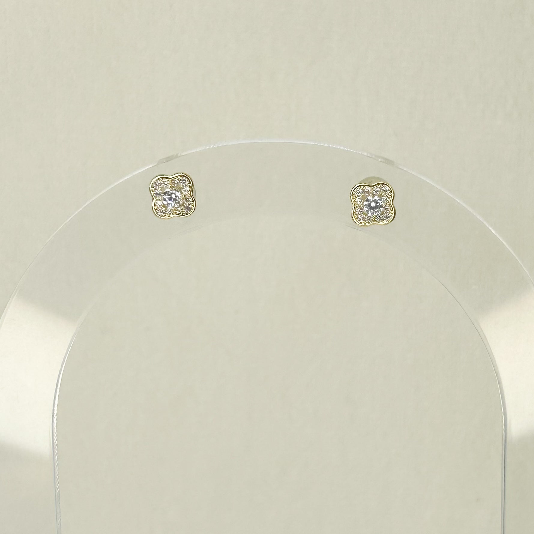 Bleu Shiny Stud Earrings