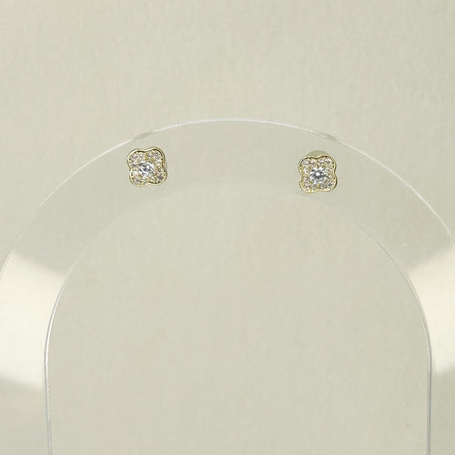 Bleu Shiny Stud Earrings