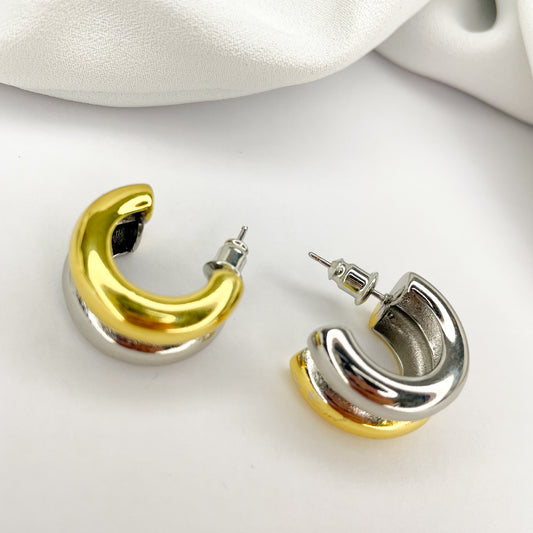 Esther Gold/Silver Stud Earrings