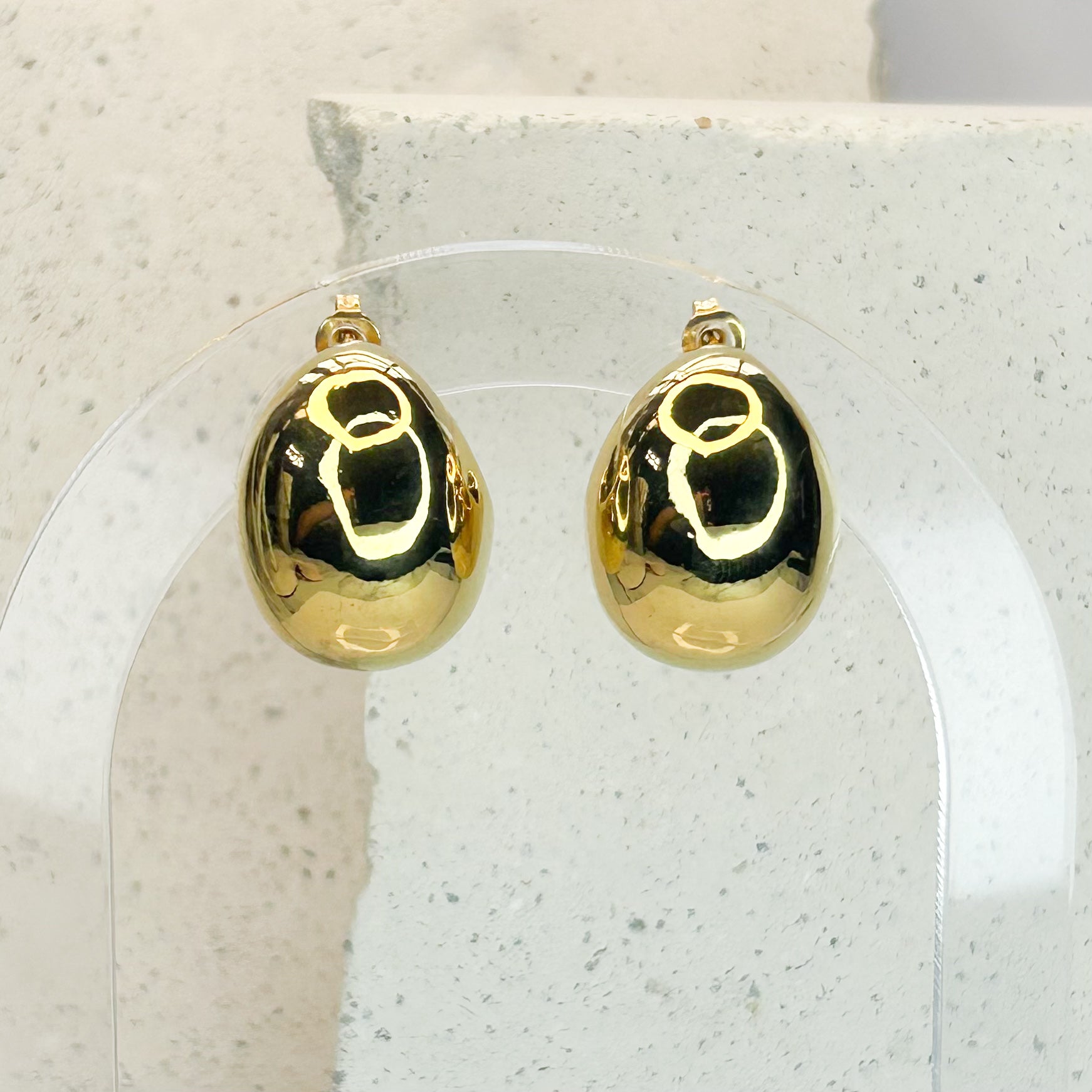 Elora Gold Stud Earrings