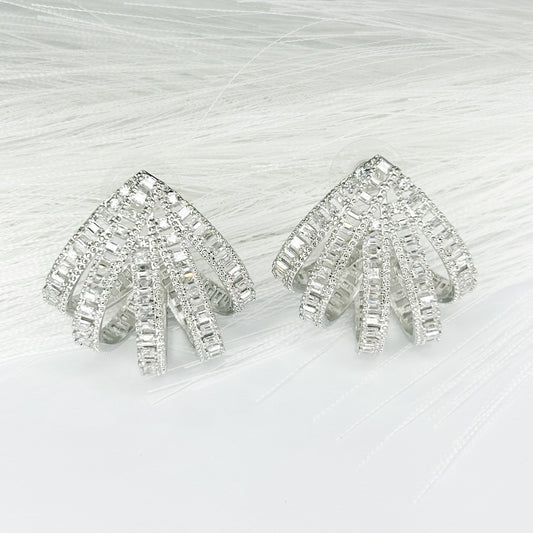 Denisse Silver Stud Earrings