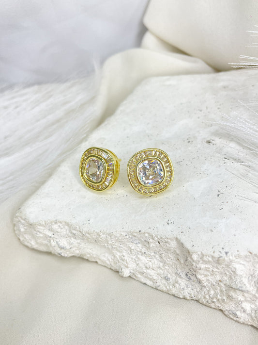 Loon Gold Stud Earrings