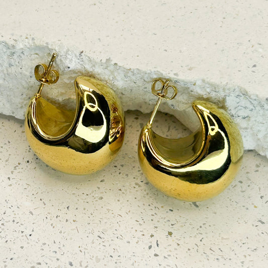 Elora Gold Stud Earrings