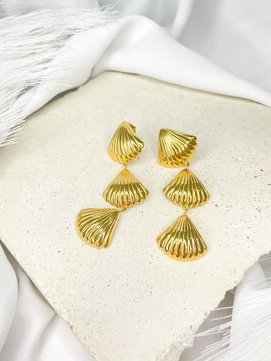 Mar Gold Stud Earrings