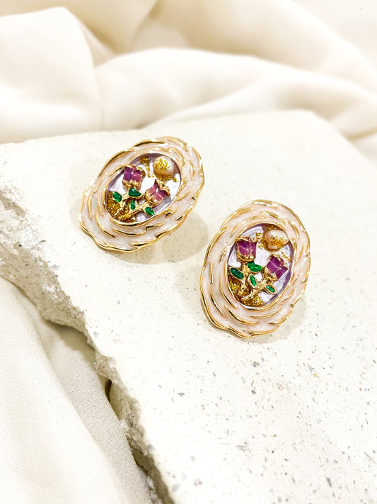 Vivienne Gold Stud Earrings