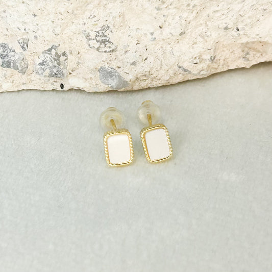 Cari Shiny Stud Earrings