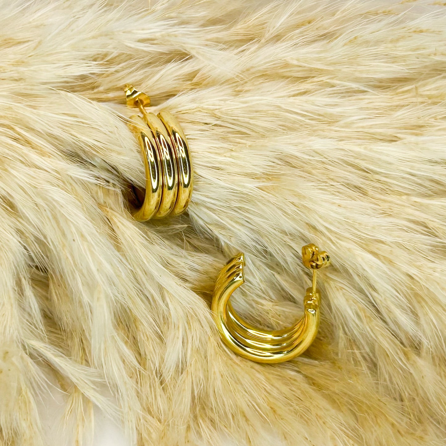 Aurelia Gold Stud Earrings