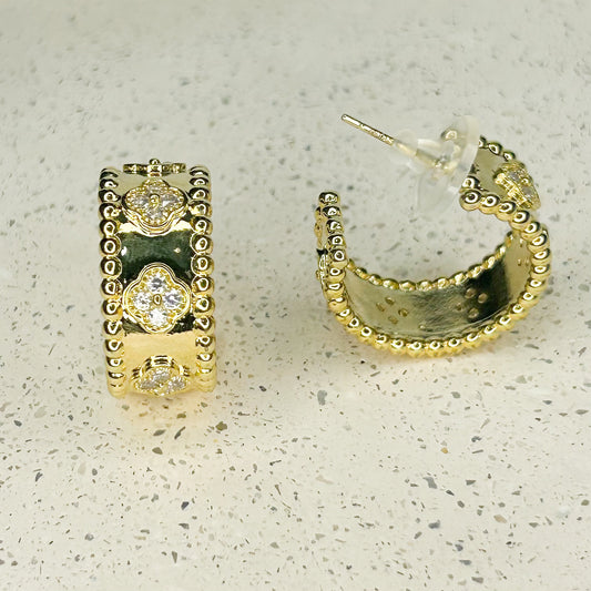 Saylor Shiny Stud Earrings