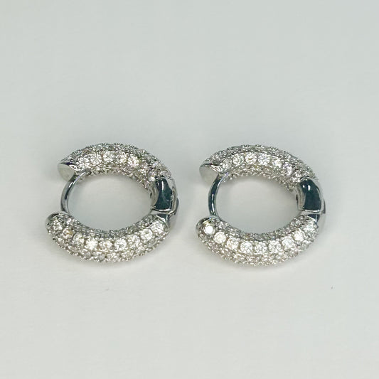 Mavis Silver Hoop Earrings