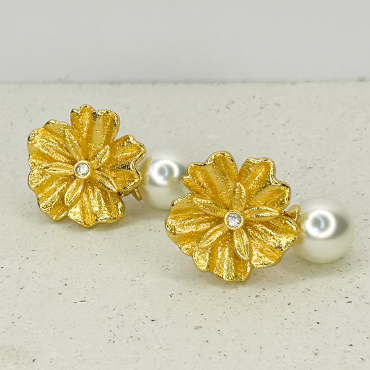 Jasmin Pearl Stud Earrings