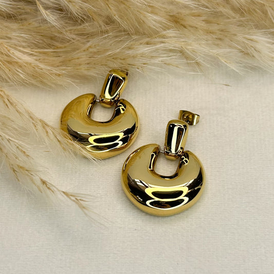Hazel Gold Stud Earrings