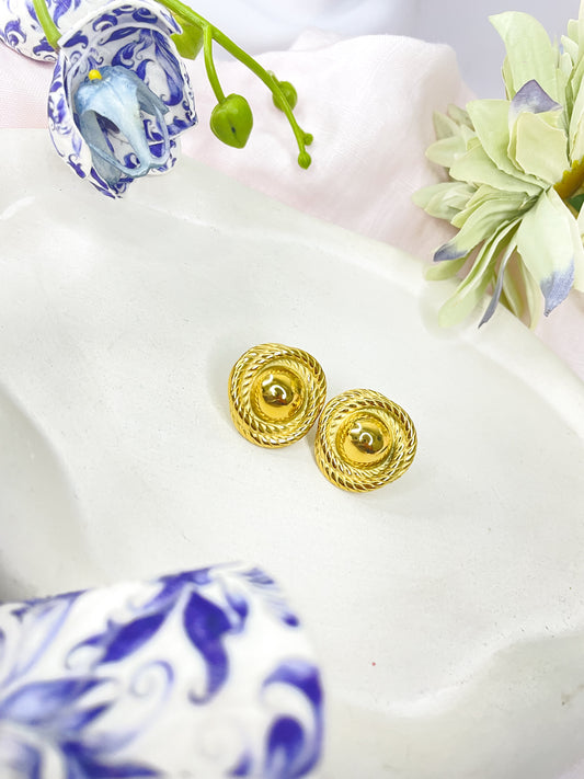 Ezra Gold Stud Earrings