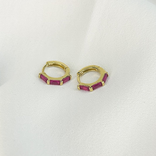 Narella Shiny Huggie Earrings