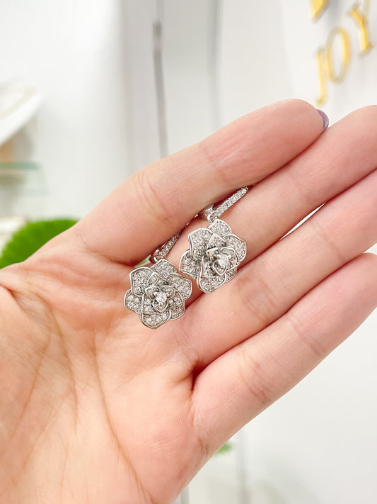 Reyna Silver Hoop Earrings