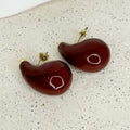 Lilian Colored Drop Stud Earrings