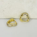 Elva Shiny Huggie Earrings
