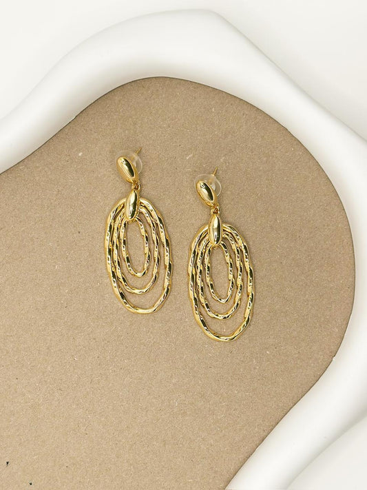 Halo Gold Earring