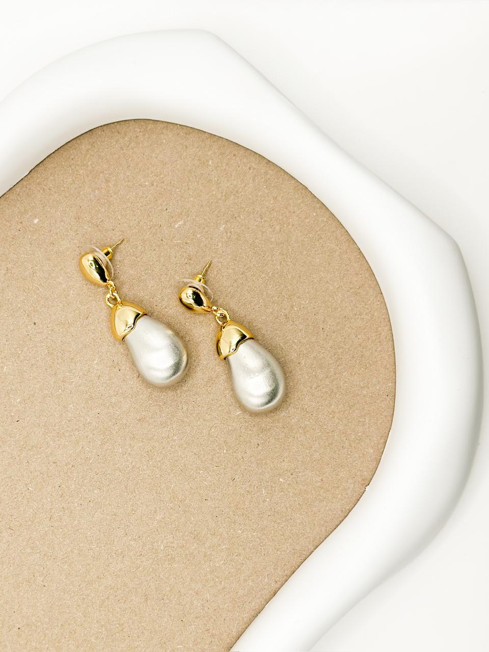 Elior Gold-Silver Earring