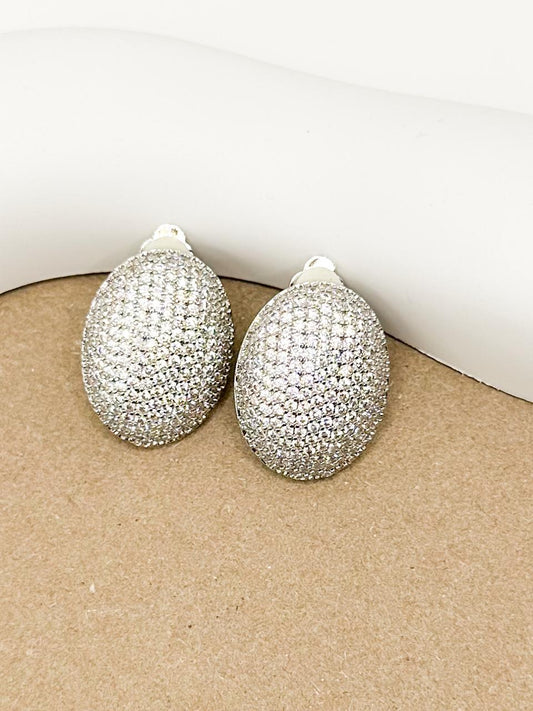 Fira Shiny Silver Earring