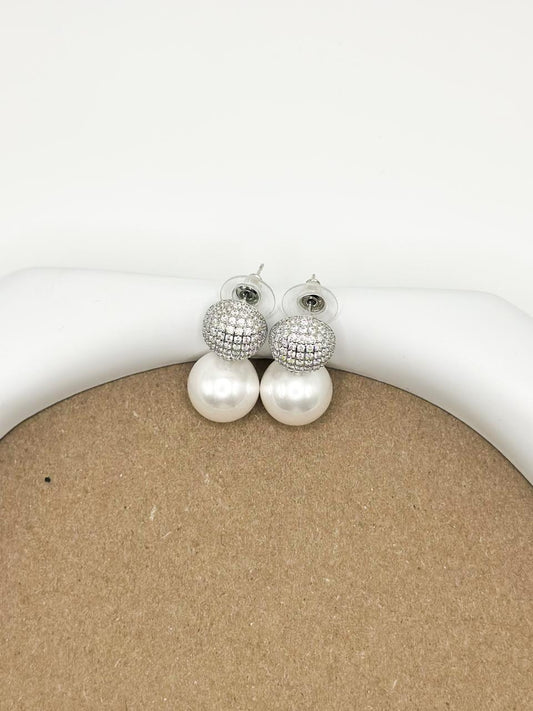 Ora Pearl Silver Earring