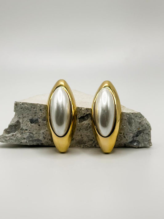 Sirene Gold Pearl Earring