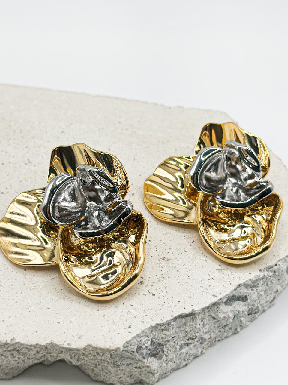 Orya Gold-Silver Earrings